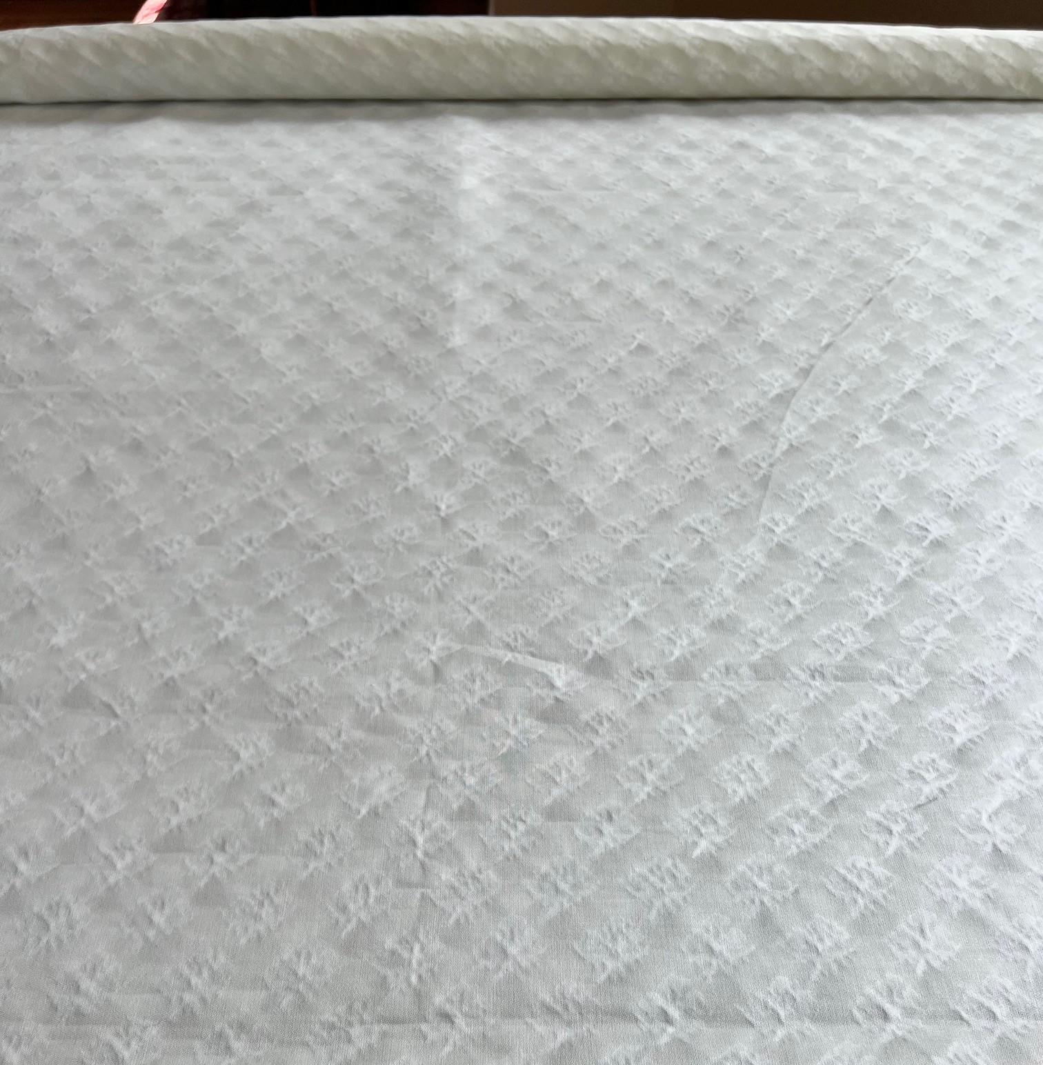 Venetian Fortuny Persiano Fabric in White on White, 2 Yards For Sale 4