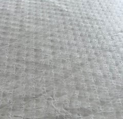 Venetian Fortuny Persiano Fabric in White on White, 2 Yards