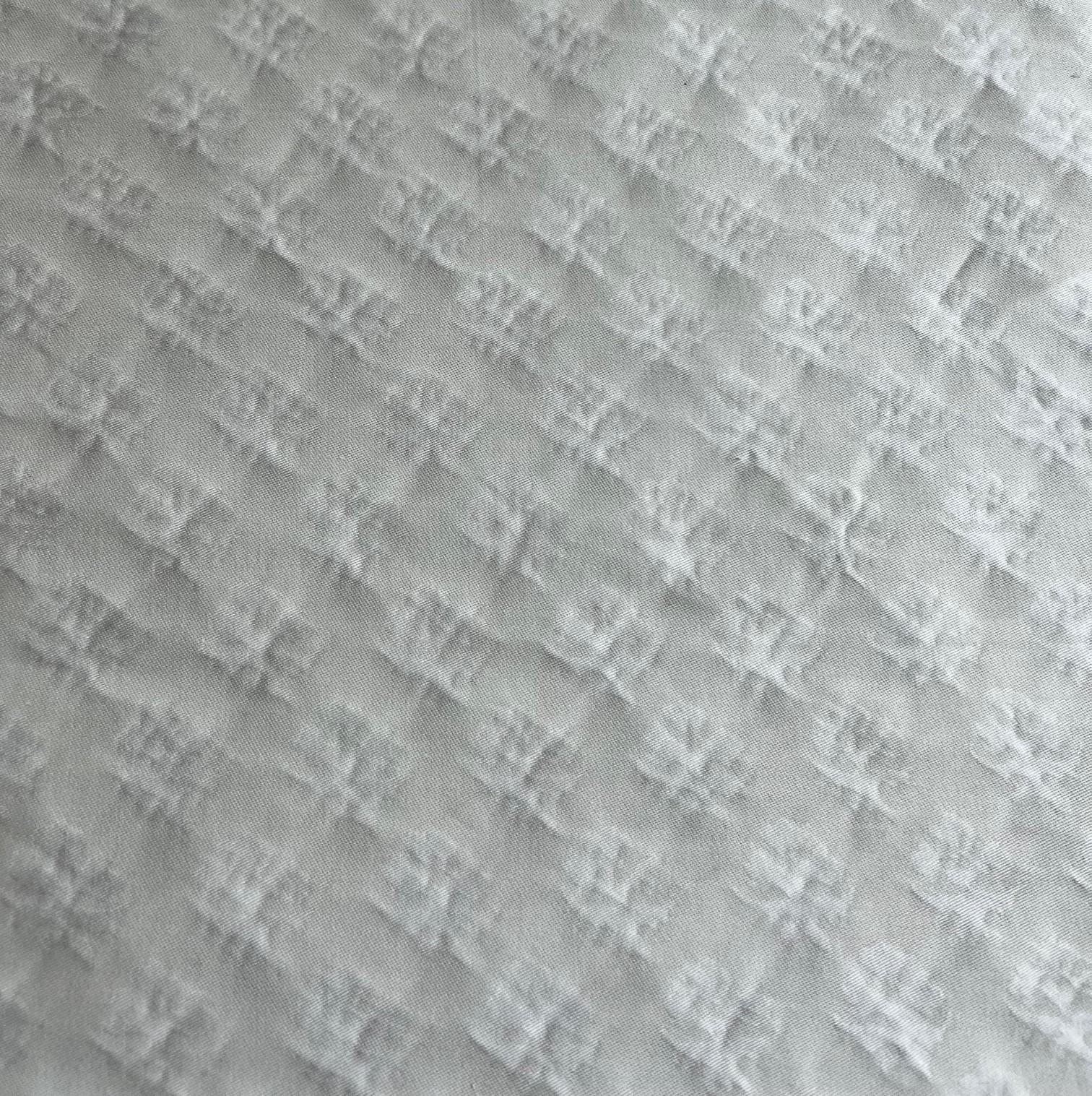 Modern Venetian Fortuny Persiano Fabric in White on White, 2 Yards For Sale