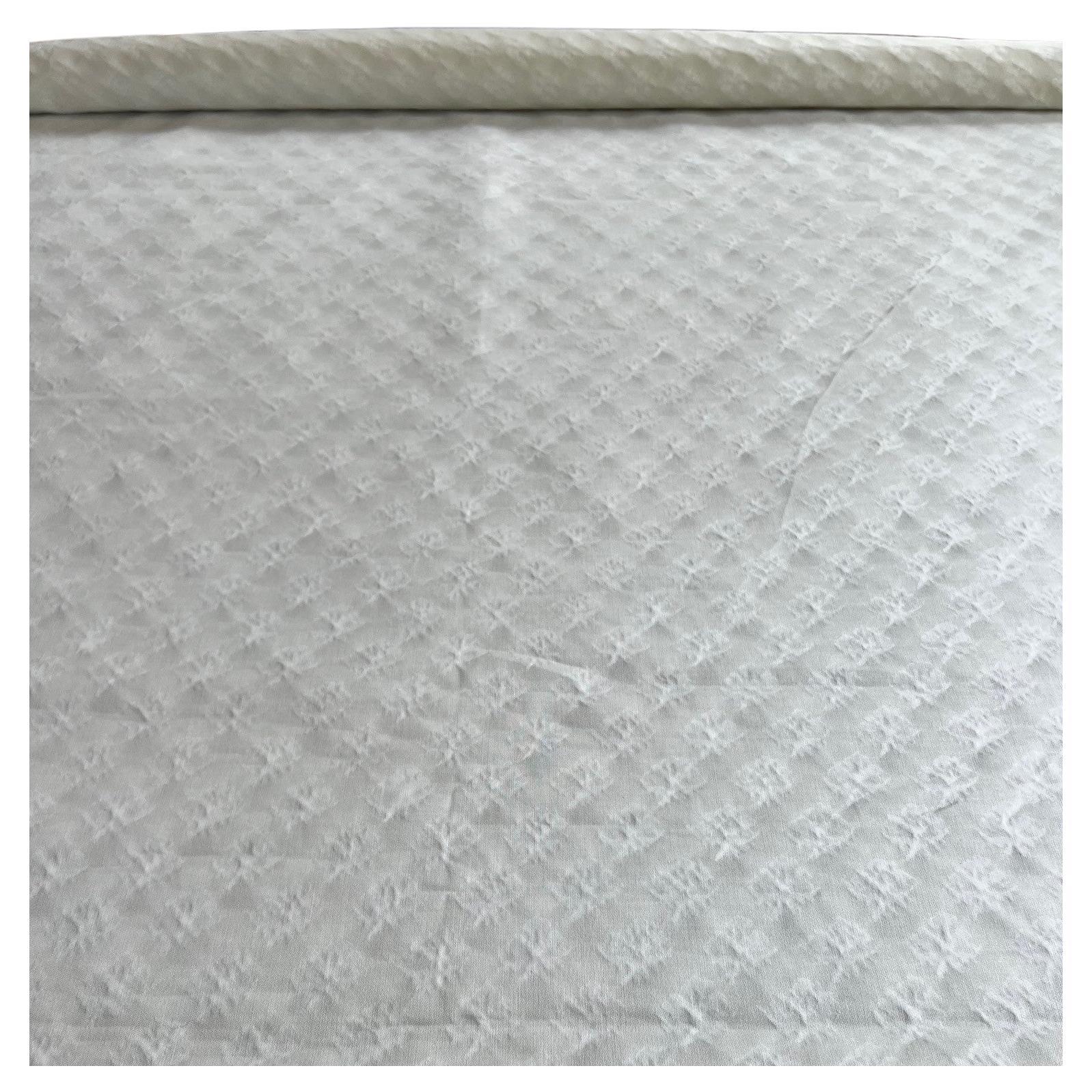 Venetian Fortuny Persiano Fabric in White on White, 2 Yards