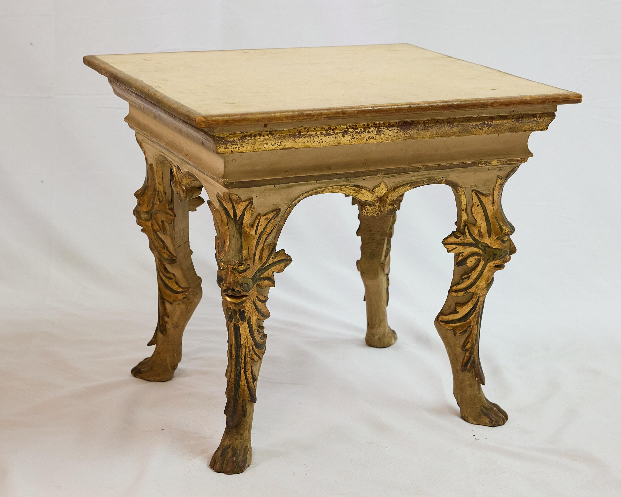 Venetian Gilded Baroque Side Table In Good Condition For Sale In Atlanta, GA