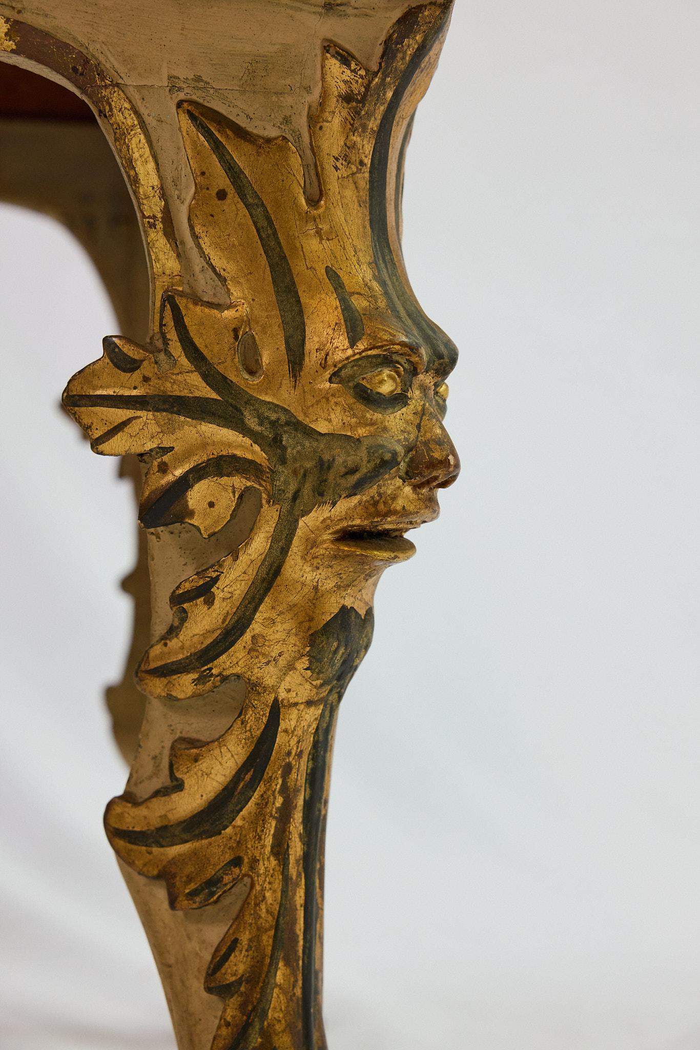 Venetian Gilded Baroque Side Table For Sale 2