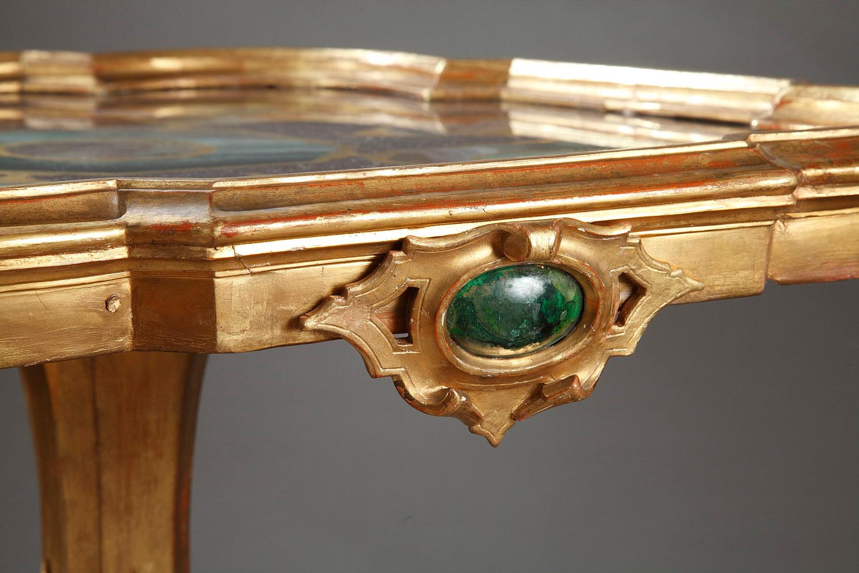 Venetian Giltwood and Glass Center Table, Italy, Late 19th Century 5