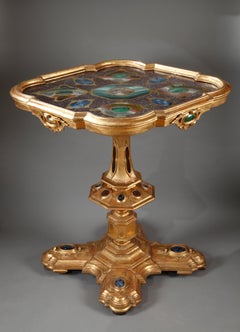 Venetian Giltwood and Glass Center Table, Italy, Late 19th Century