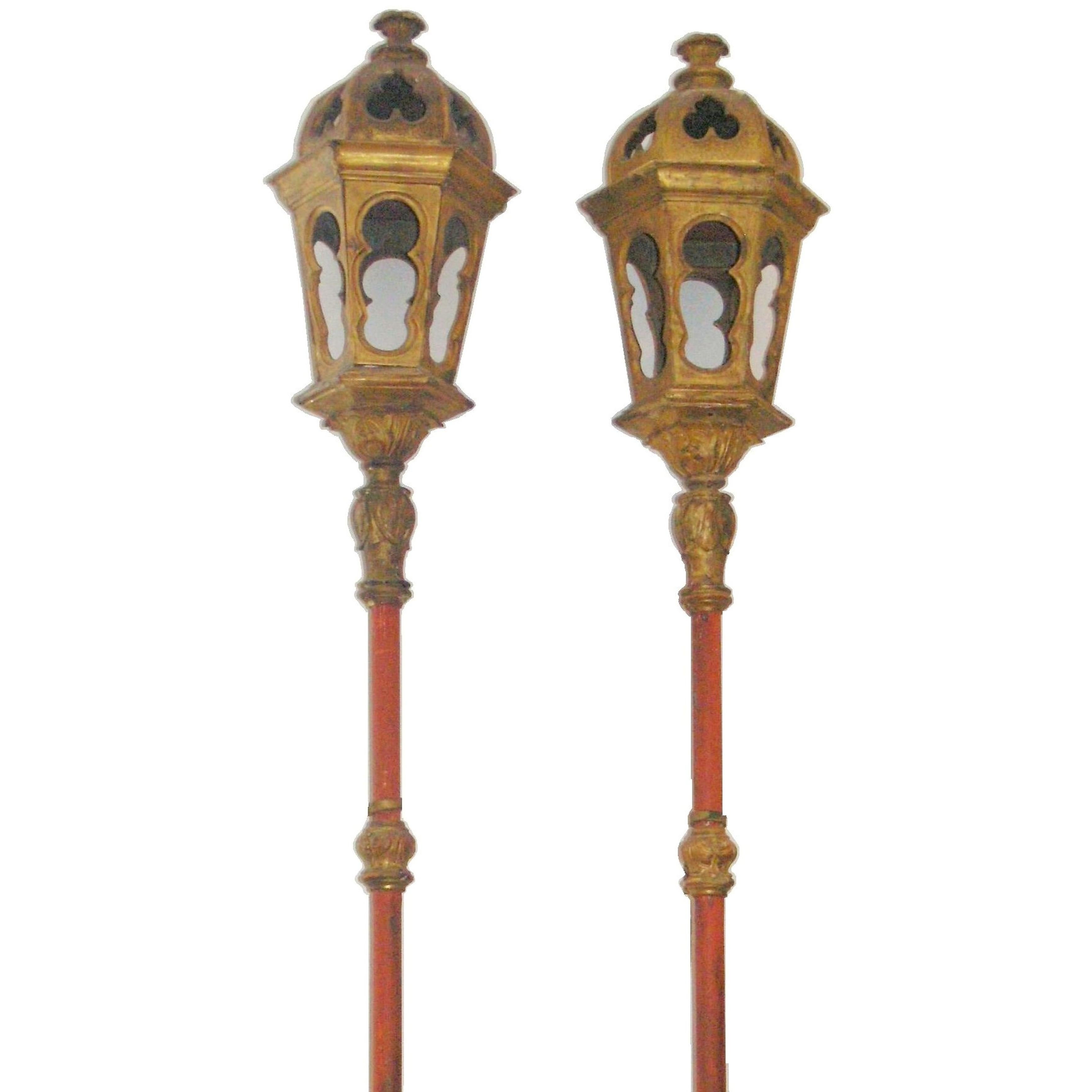 Venetian Giltwood Lanterns For Sale
