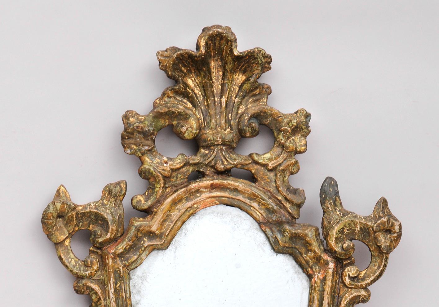 Rococo Venetian Giltwood Mirror, 18th Century For Sale