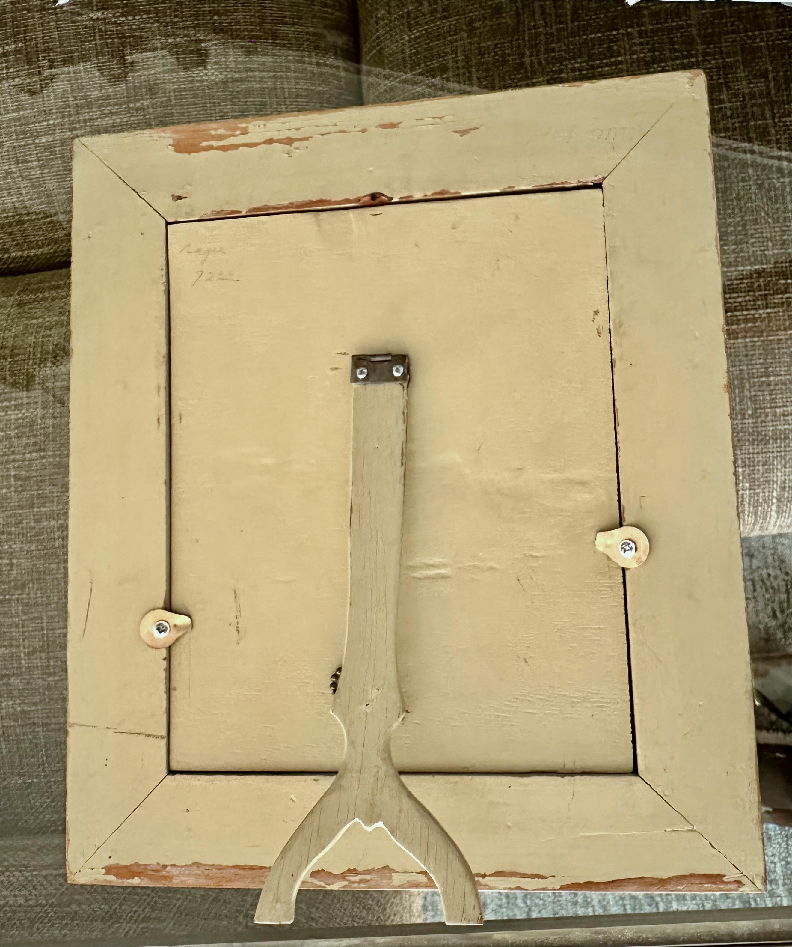 Cadre photo en bois doré vénitien peint à l'envers en vente 11