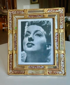 Venetian Giltwood Reverse Painted Picture Frame