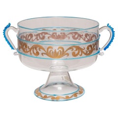 Venetian Glass Bowl with Handles