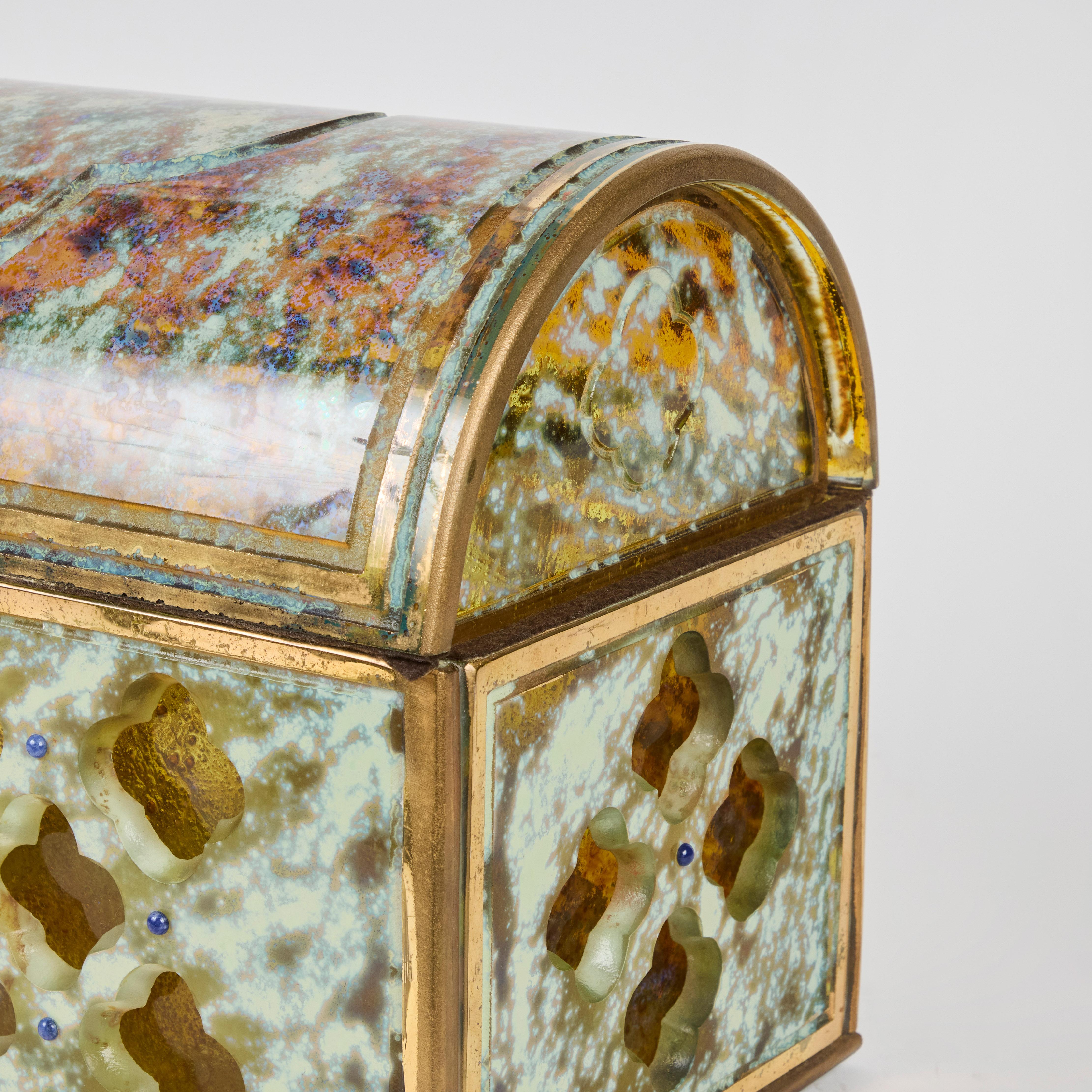 Caja de cristal veneciano Circa 1900 en venta 3
