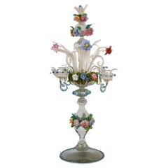 Venetian Glass Candelabrum