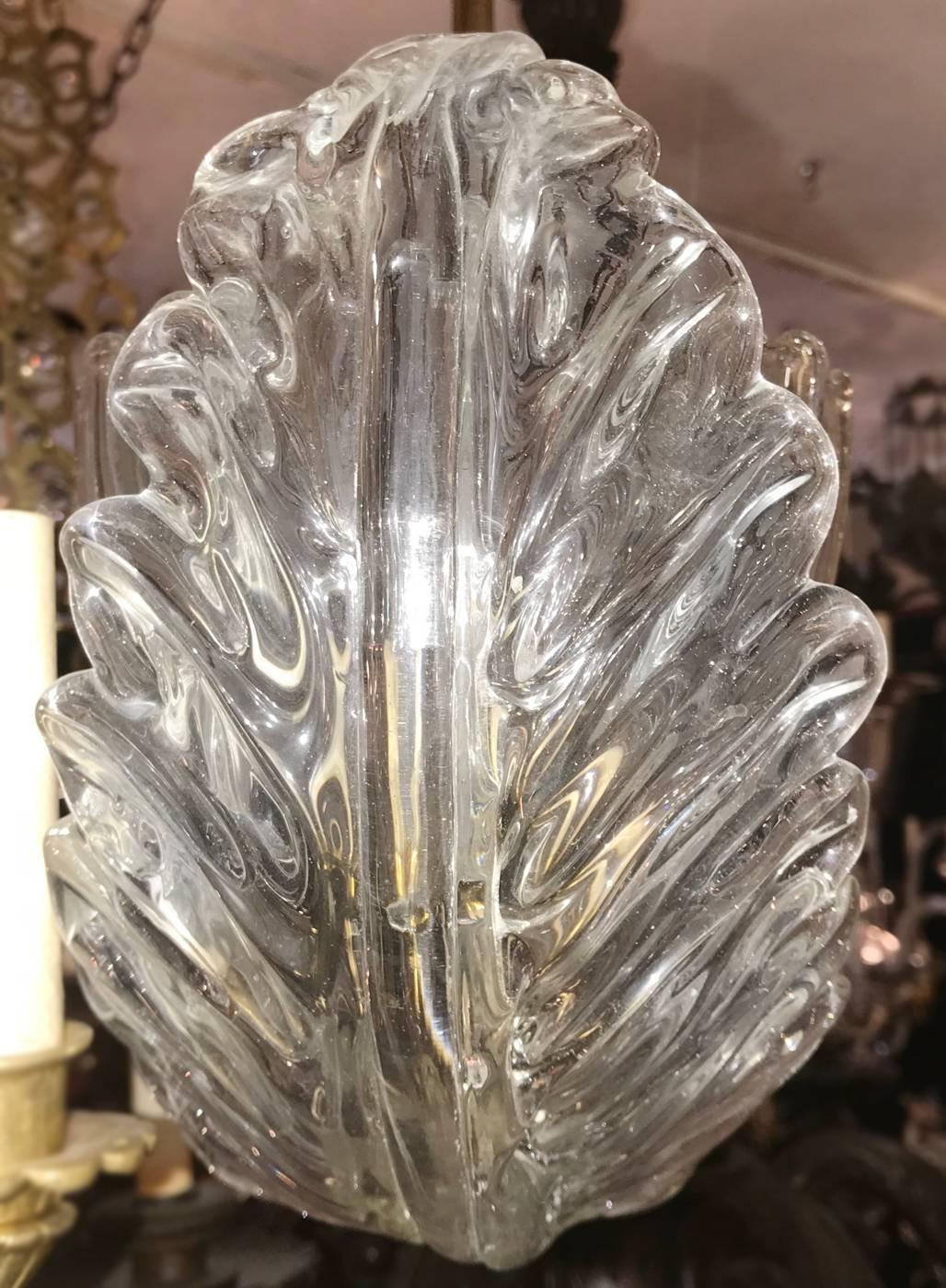 Venetian Glass Chandelier For Sale 2