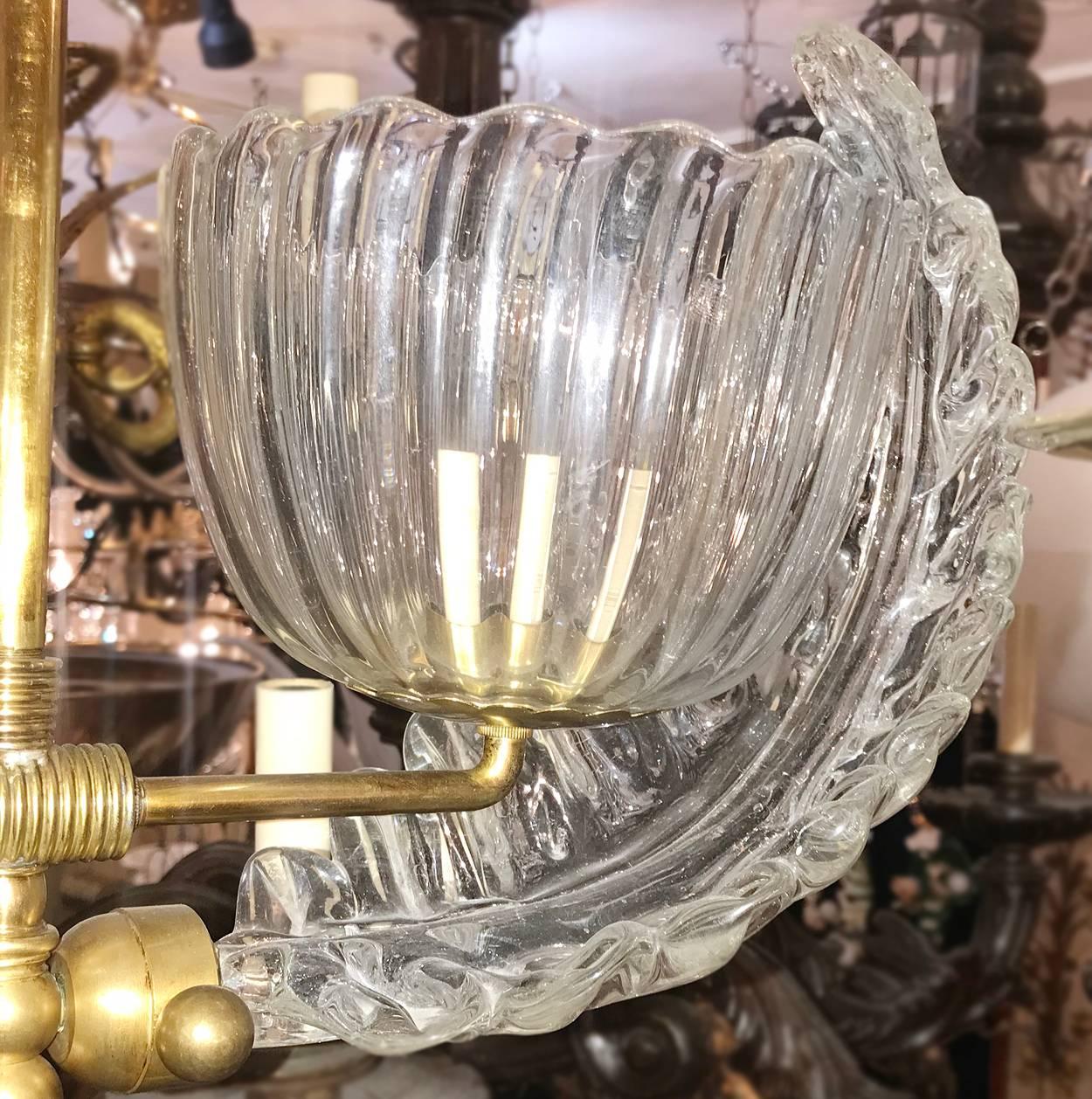 Venetian Glass Chandelier For Sale 3