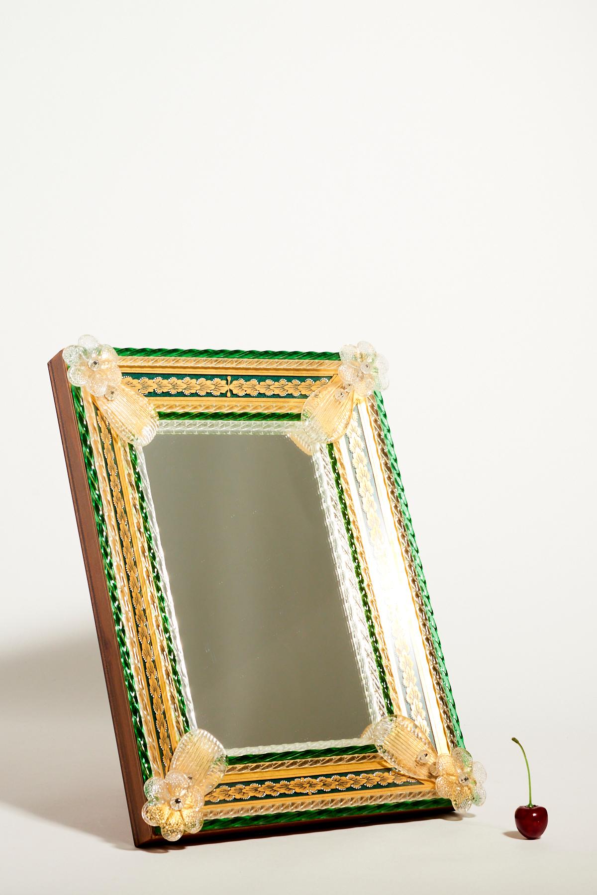 Venetian Glass Decorative Framed Mirror 3