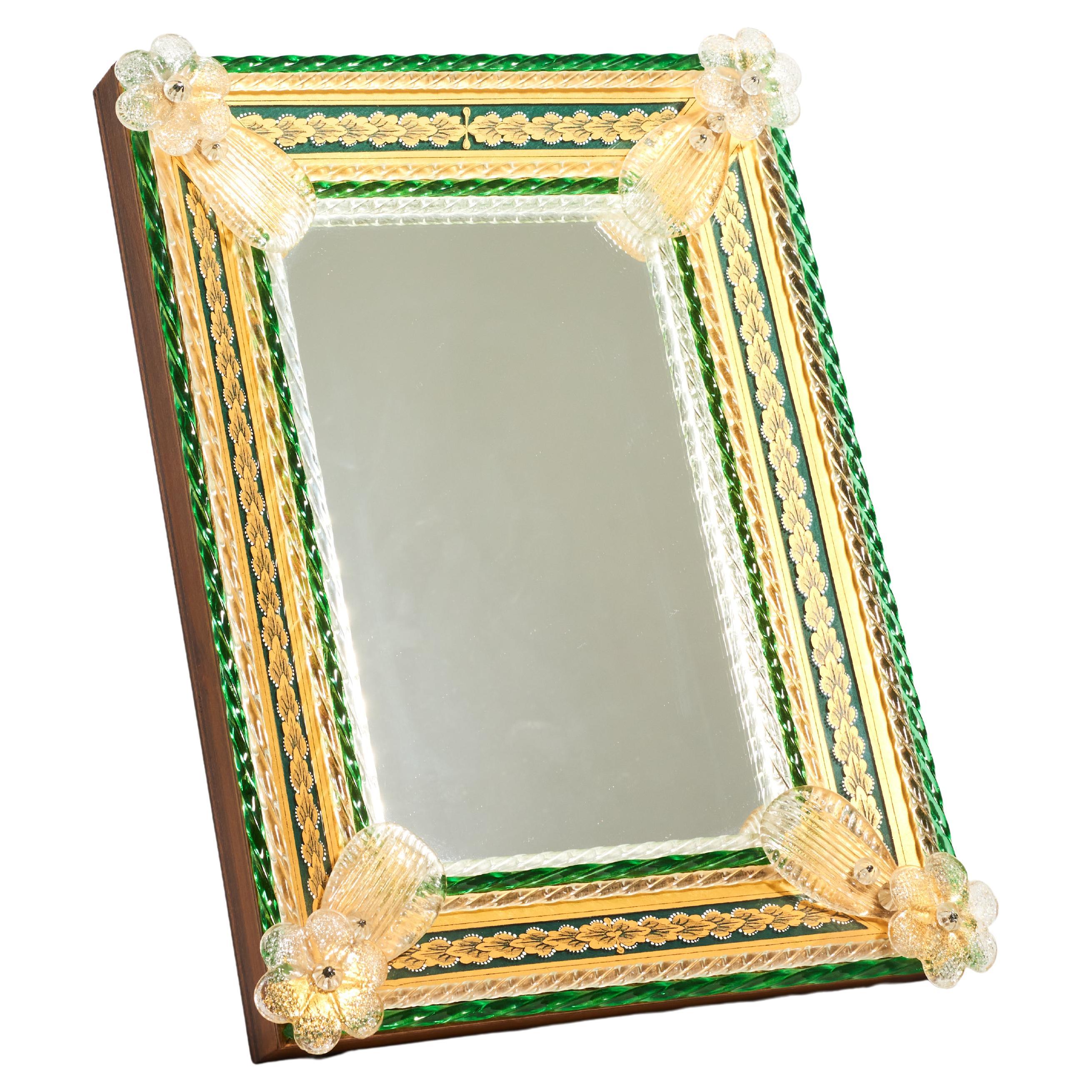 Venetian Glass Decorative Framed Mirror