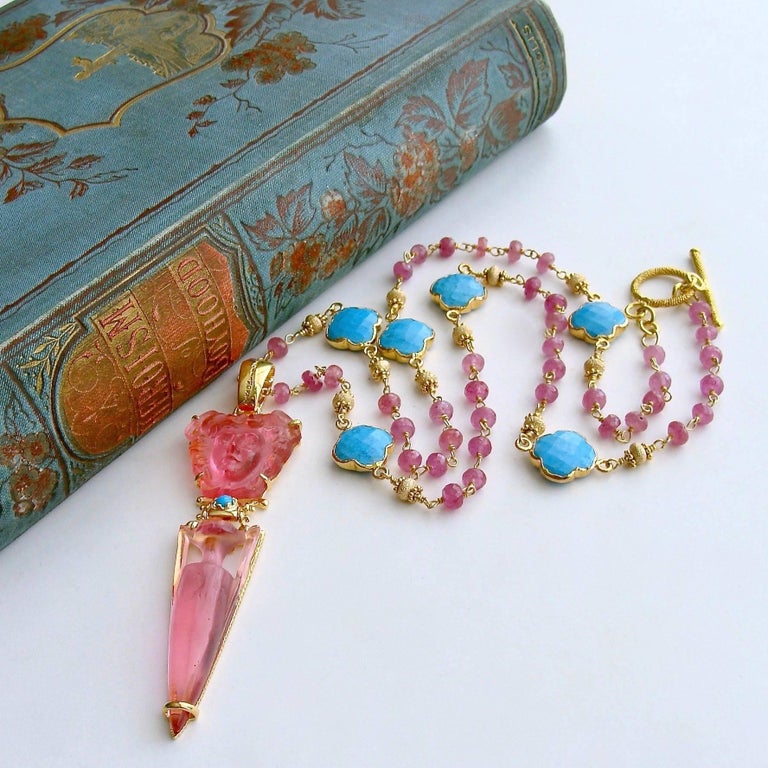 Tagliamonte 18K Gold Plated Venetian Glass Medusa & Lapis Necklace main image 1