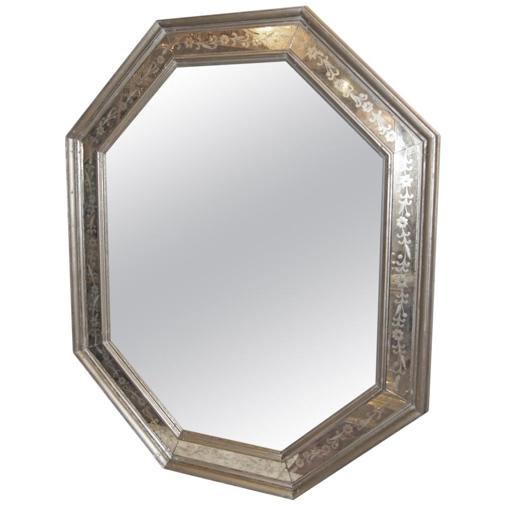 Venetian Glass Mirror For Sale