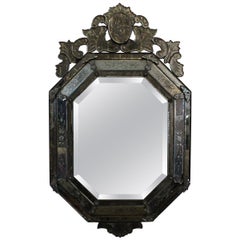 Venetian Glass Mirror, Italy, 1950s