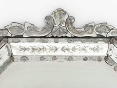 Venetian Glass Overmantel Mirror