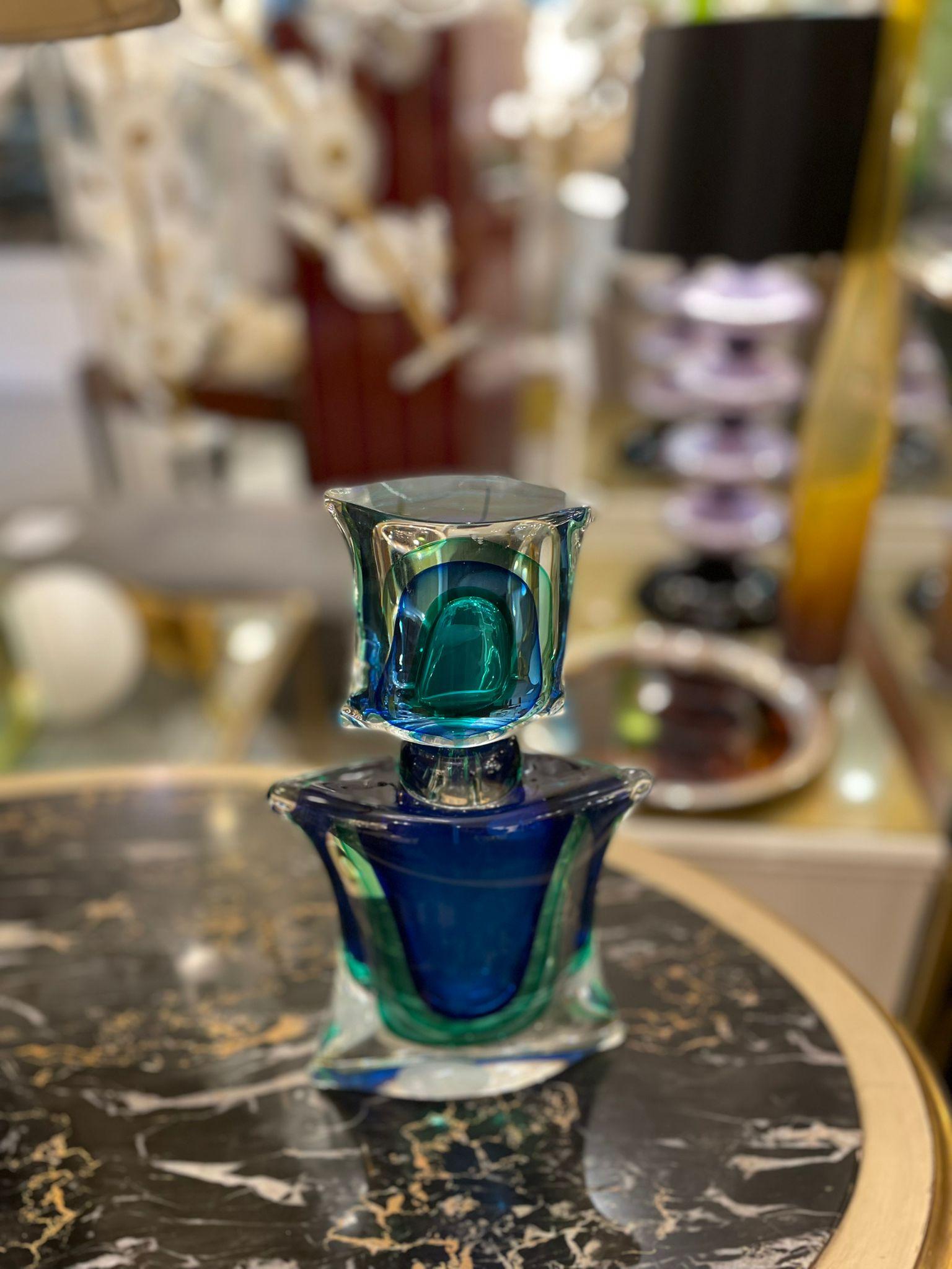 Italian Venetian Glass Perfume Bottle, circa 1980