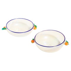 Venetian Glass Salts / Nut Dish Set of Two