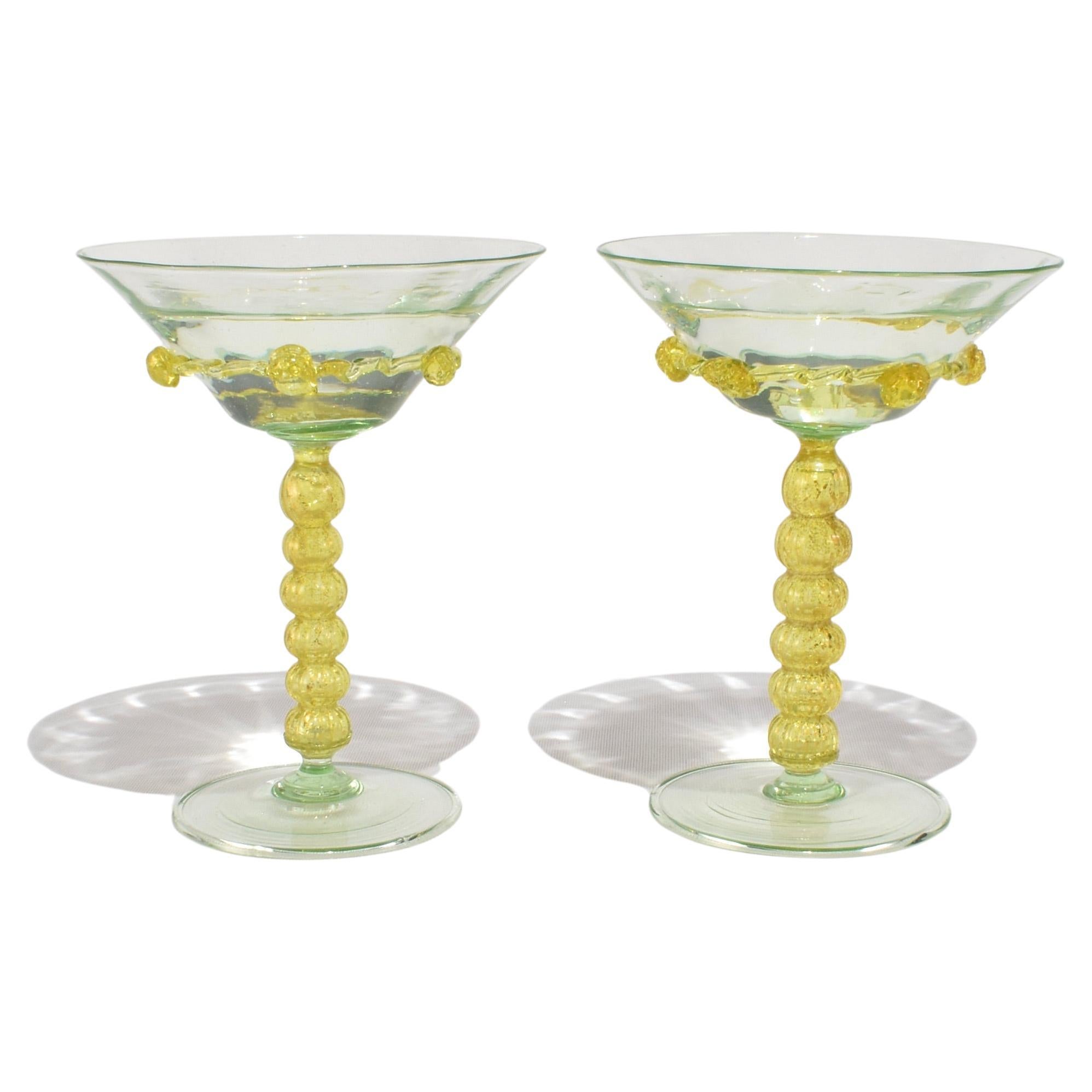 Juego de cristal veneciano