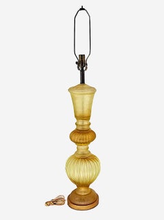 Lámpara de sobremesa de cristal veneciano de Seguso para Marlbro Lamp Company