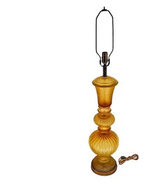 Venetian Glass Table Lamp by Seguso for Marbro Lamp Company