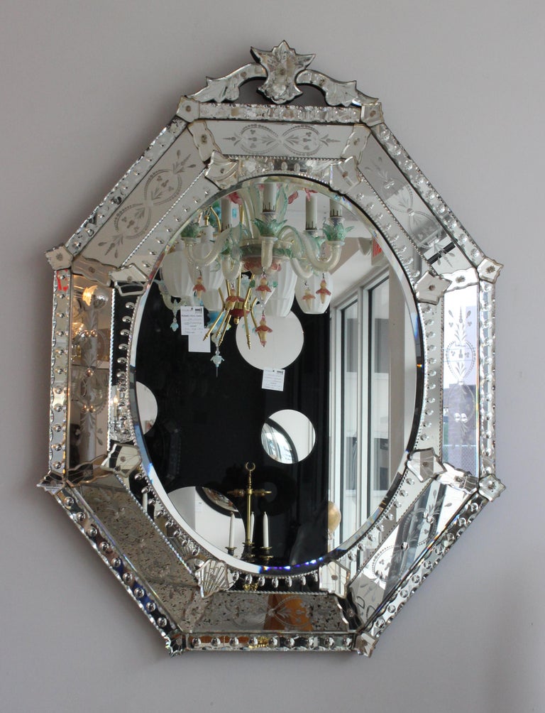 Glass Wall Mirror For Sale at 1stDibs