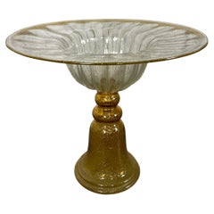 Used Venetian Gold fleck Glass Side table