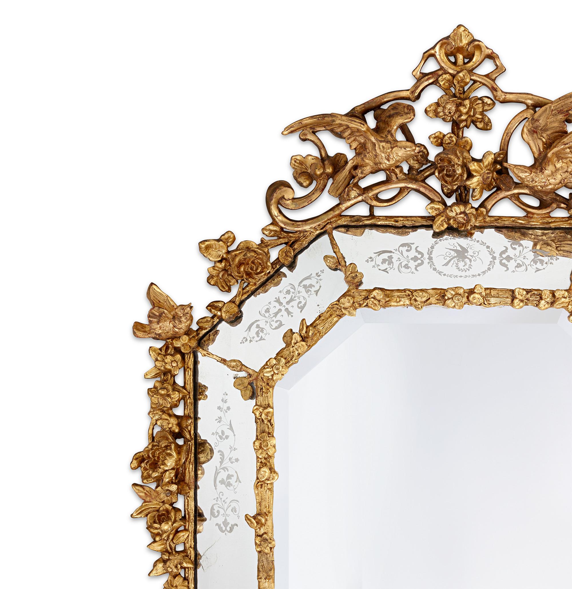 Rococo Venetian Gold Leaf Mirror