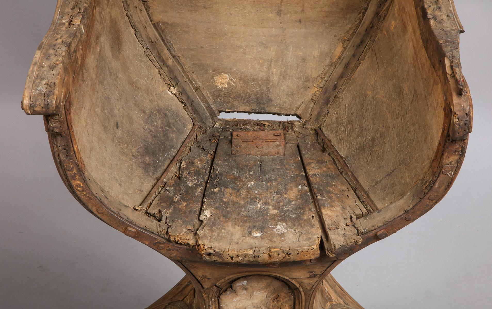 Walnut Venetian Gondola Chair Relic