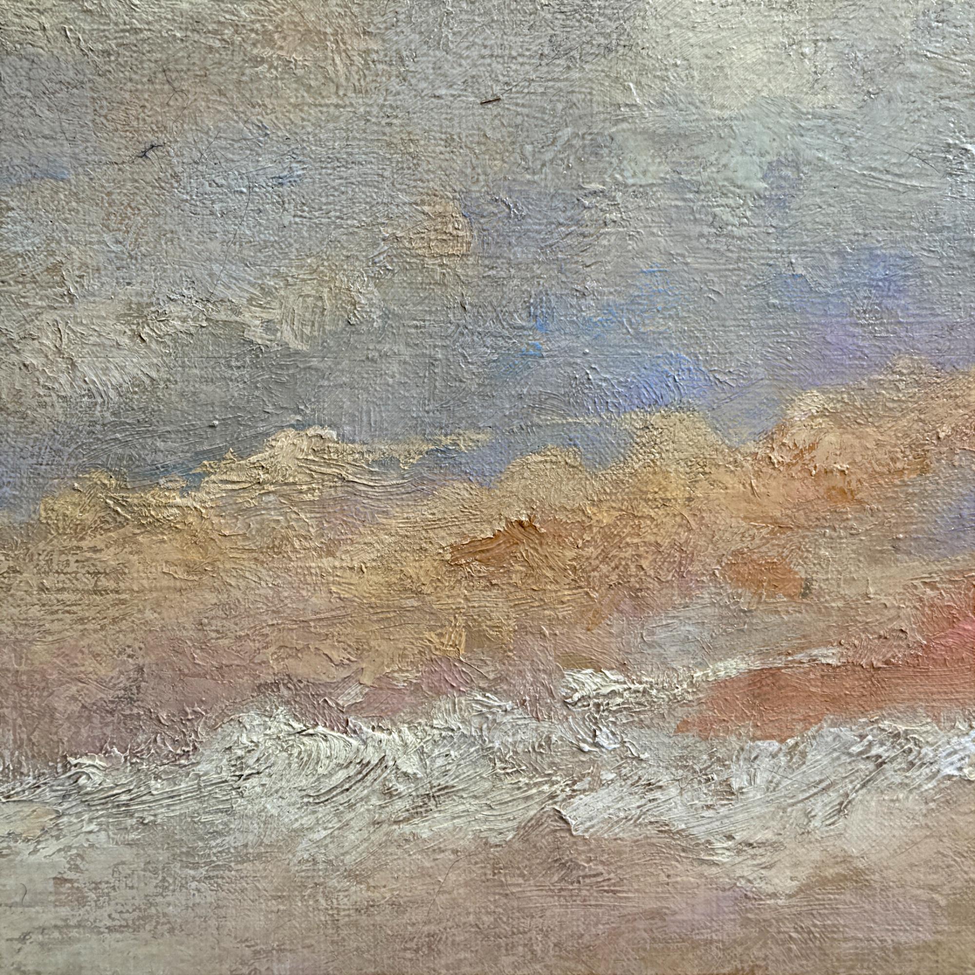 Venetian Grand Canal Sonnenuntergang Szene - Gerahmte Ölgemälde auf Leinwand, 19. im Angebot 3