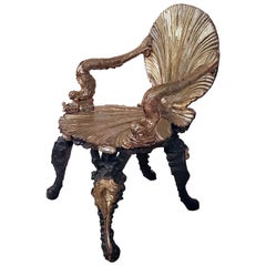 Antique Venetian Grotto Chair