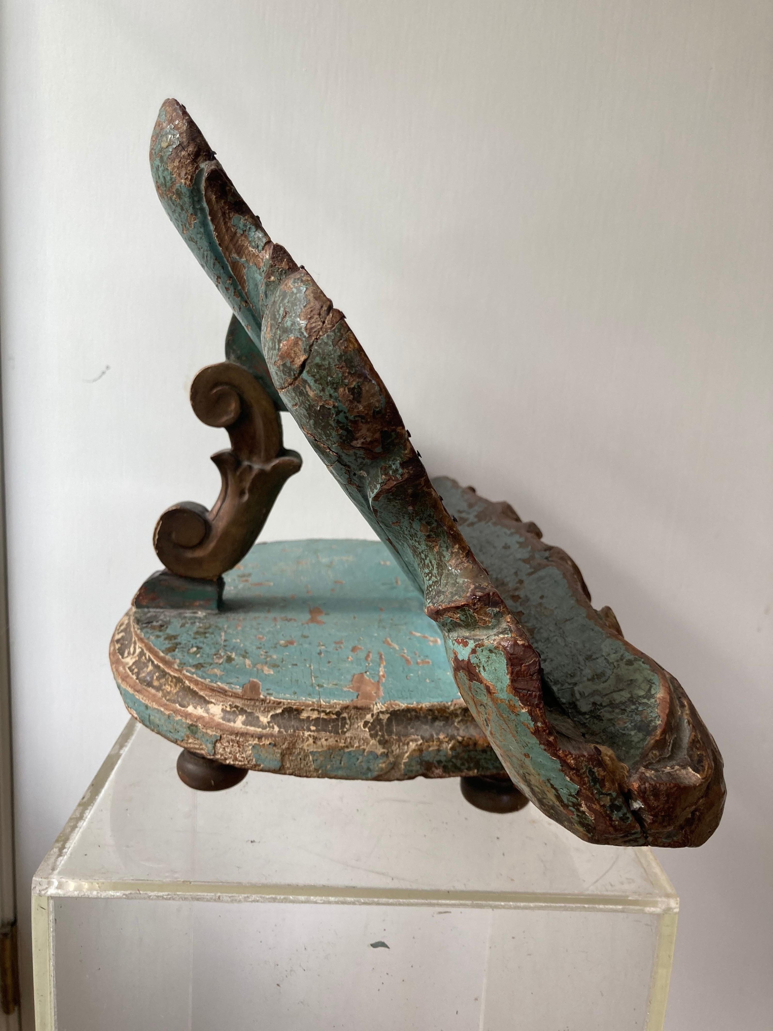 19th Century Venetian Grotto Style Book Stand For Sale