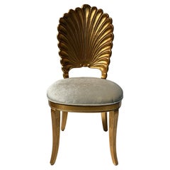 Venetian Grotto Style Gold Leaf Chair