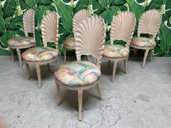 Venetian Grotto Style Shell Back Dining Chairs, Set of 6