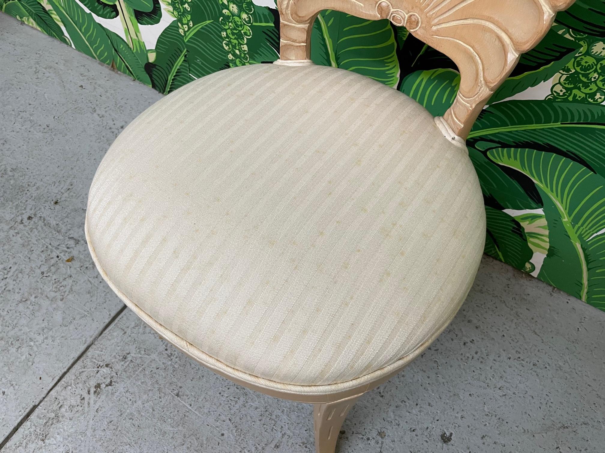 Venetian Grotto Style Shell Back Dining Chairs, Set of 6 3