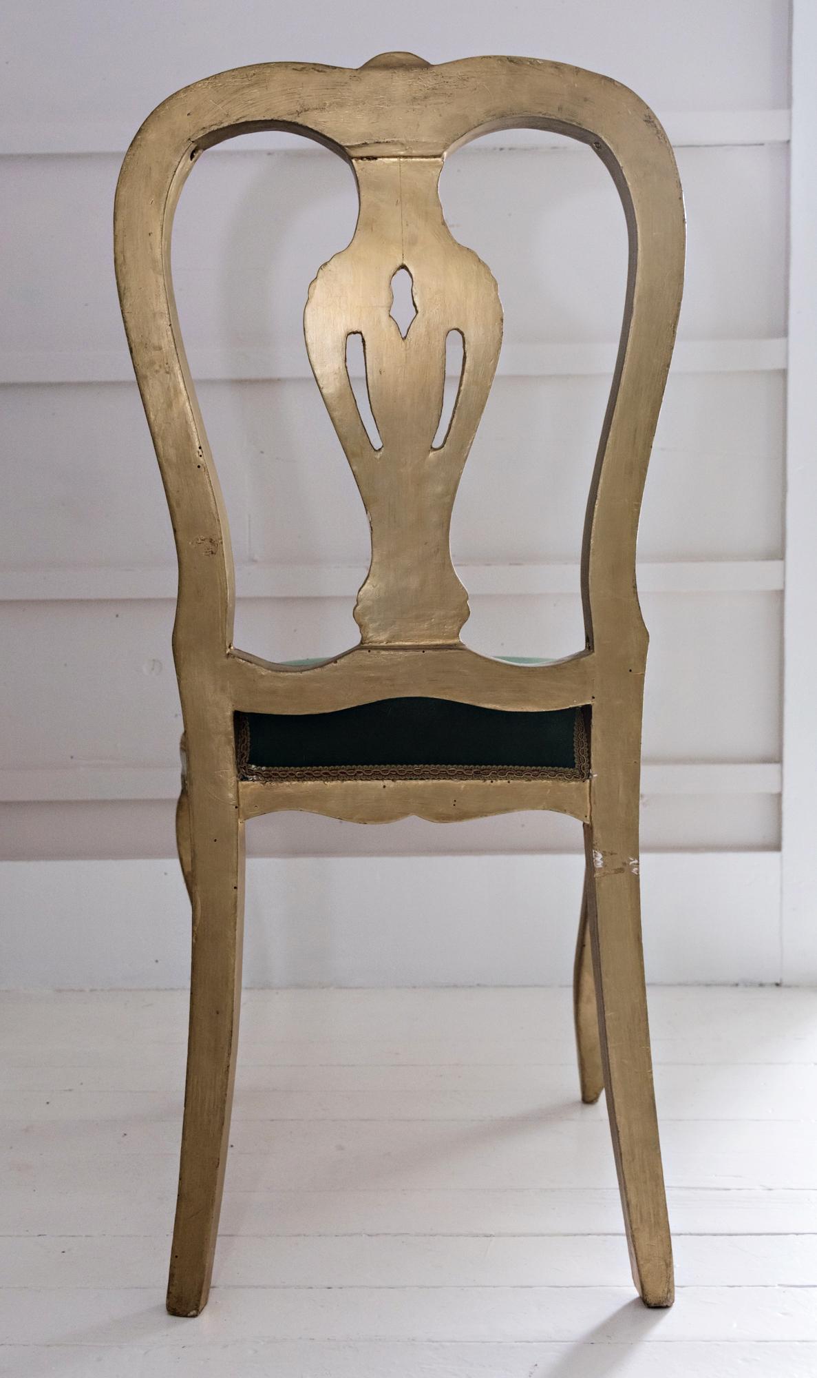 Italian Venetian Hand Painted Chair For Sale