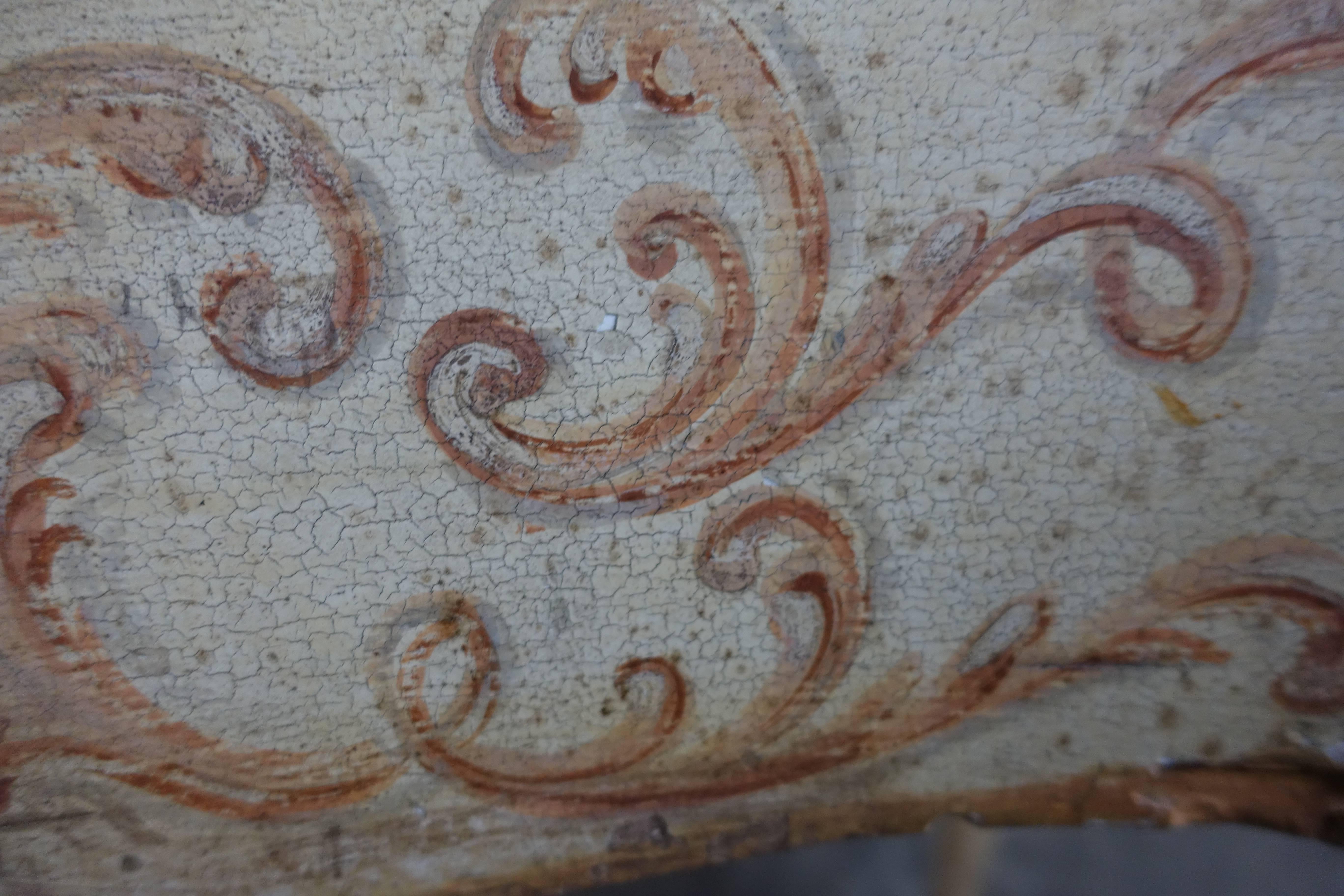 Rococo Venetian Hand-Painted Desk, circa 1920s