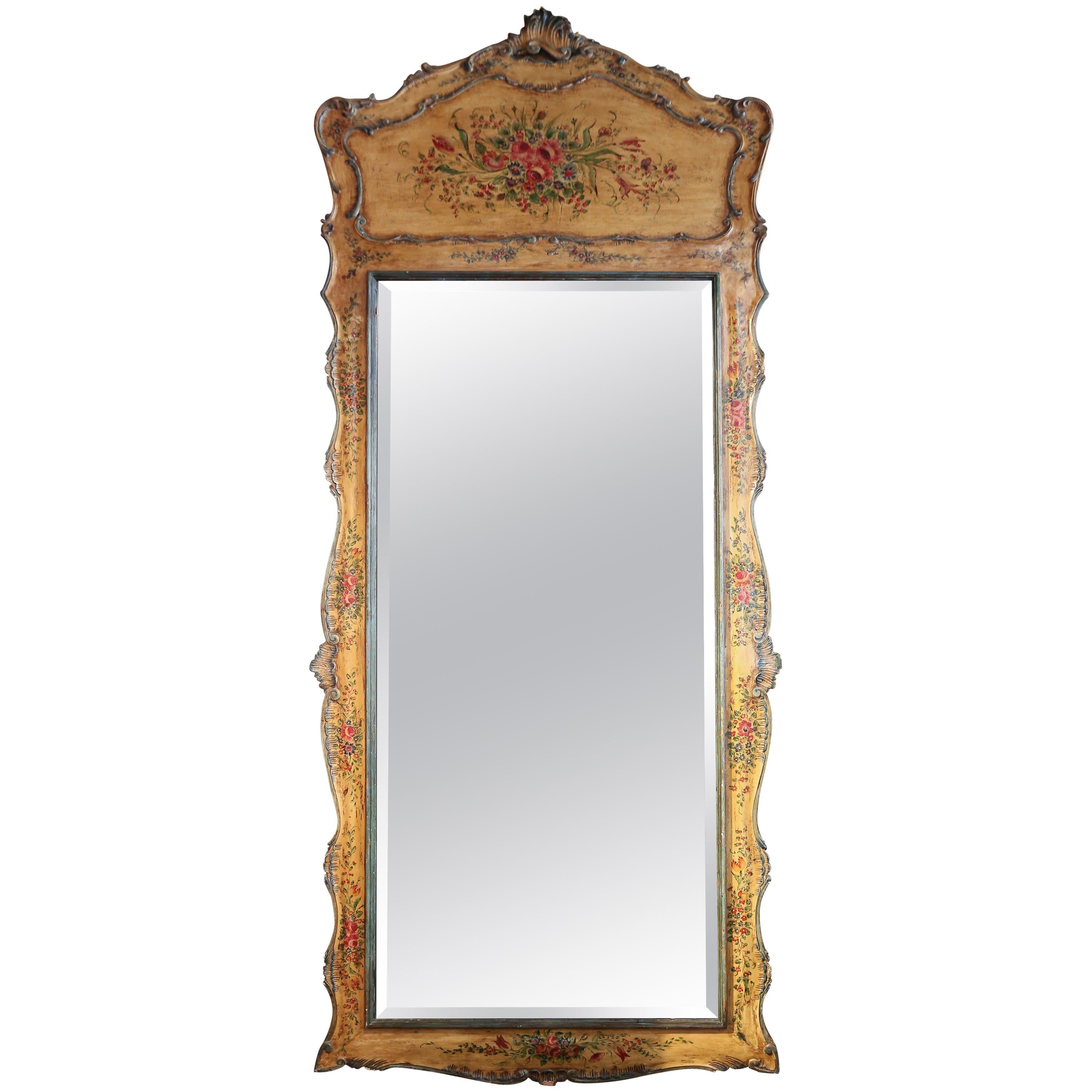 Venetian Hand-Painted Full Length Mirror