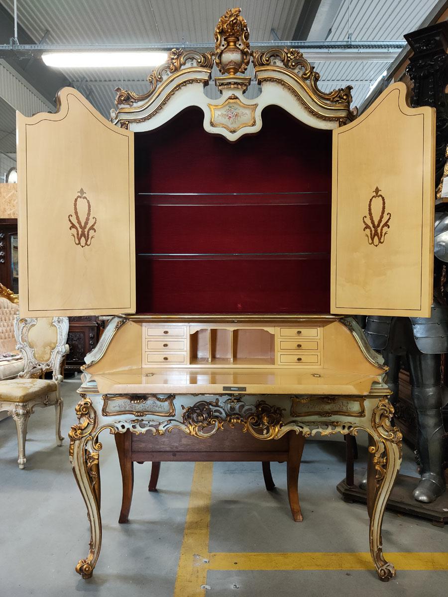 Venetian High Palace Secretary Desk, circa 1945 In Good Condition For Sale In Liverpool, GB