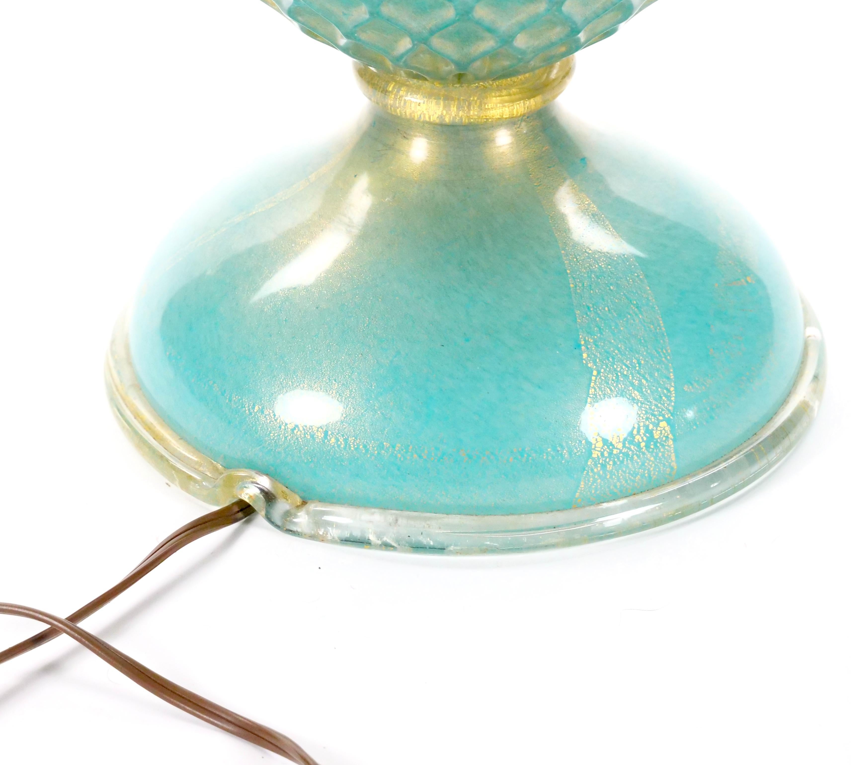 Lampada da tavolo in vetro di Murano soffiato a bocca, veneziana e italiana, Barovier e Torso Hand Made in vendita 4