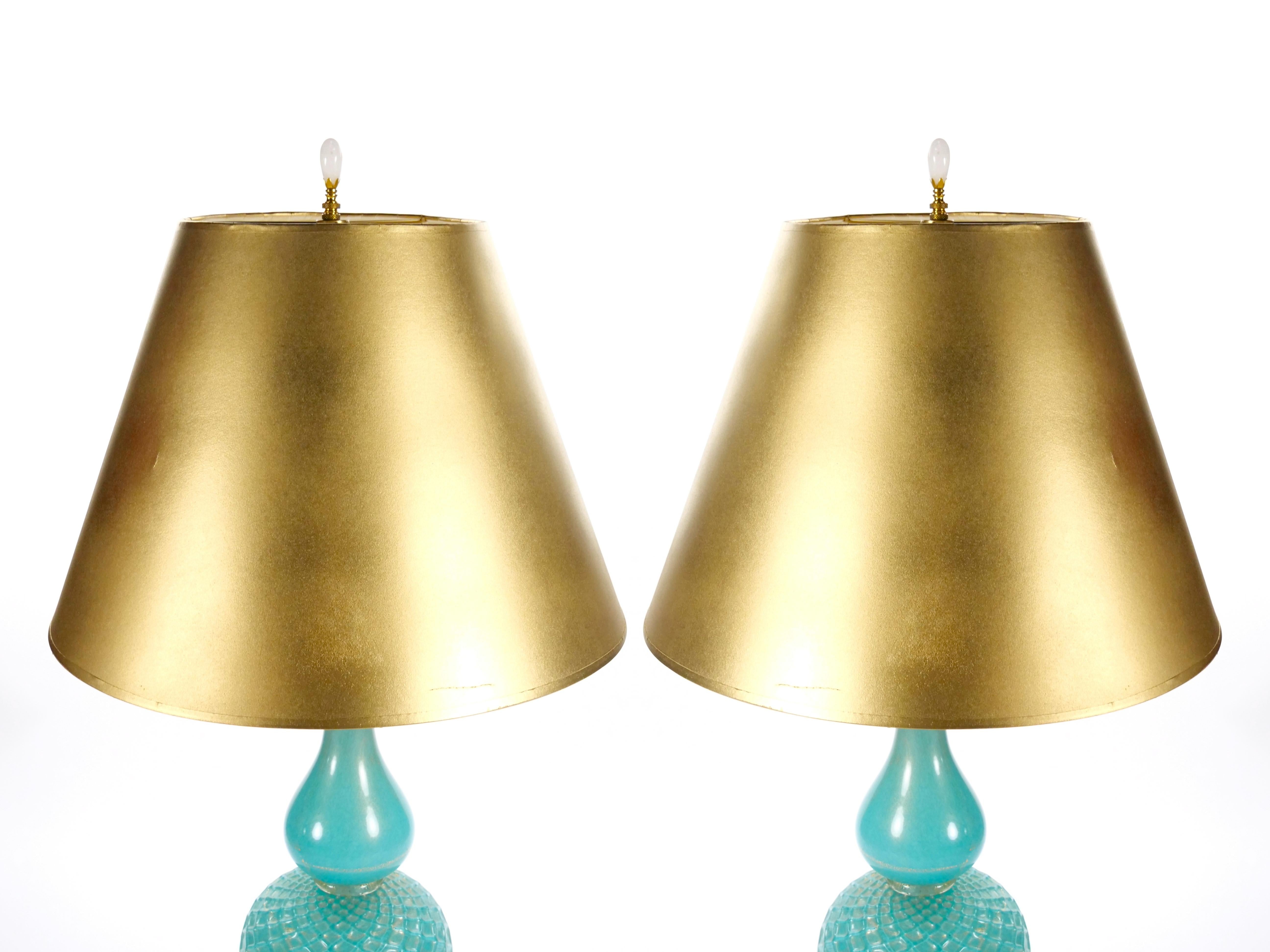 Italiano Lampada da tavolo in vetro di Murano soffiato a bocca, veneziana e italiana, Barovier e Torso Hand Made in vendita