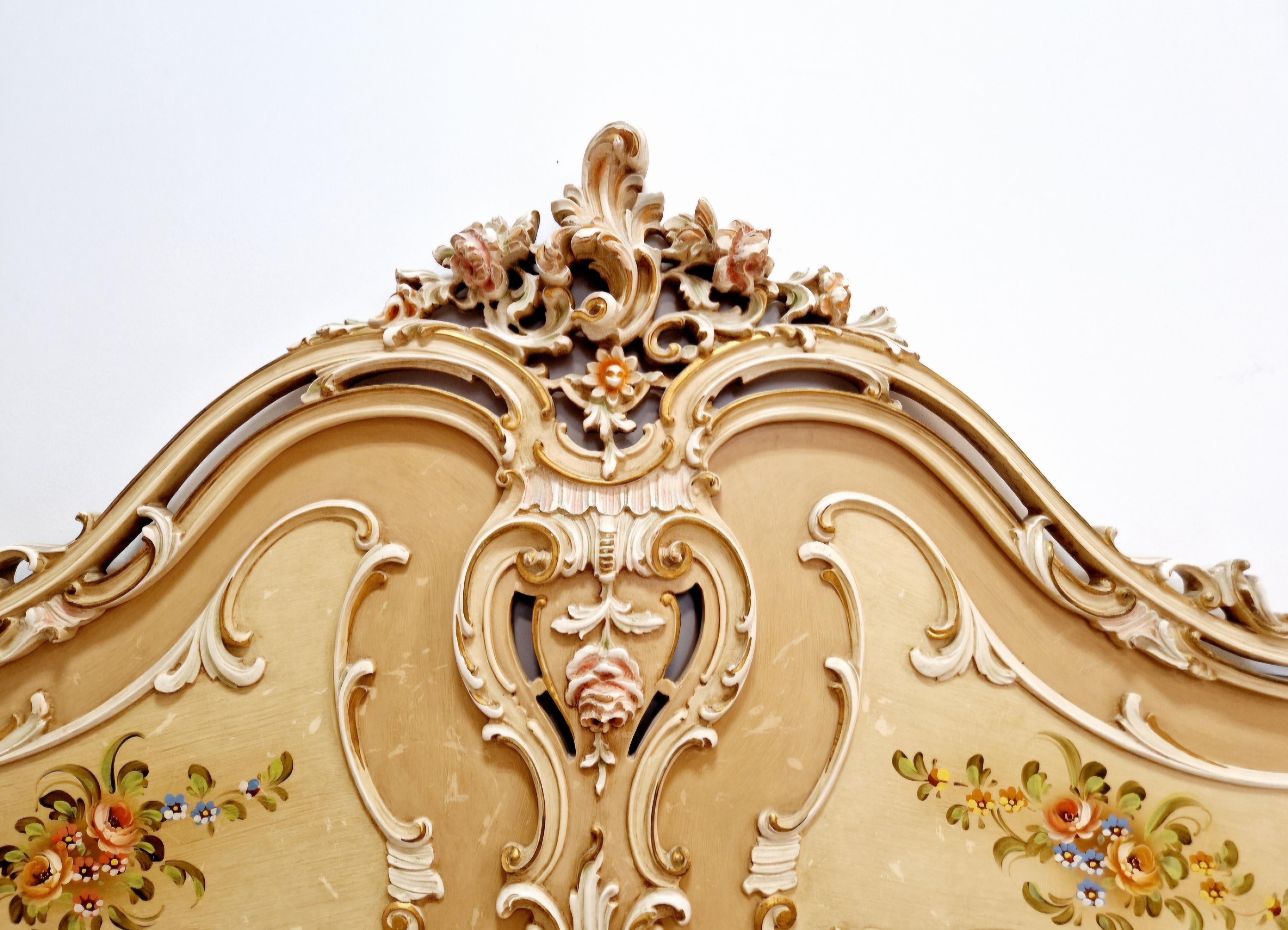 20th Century Venetian Italian King Size Bed For Sale