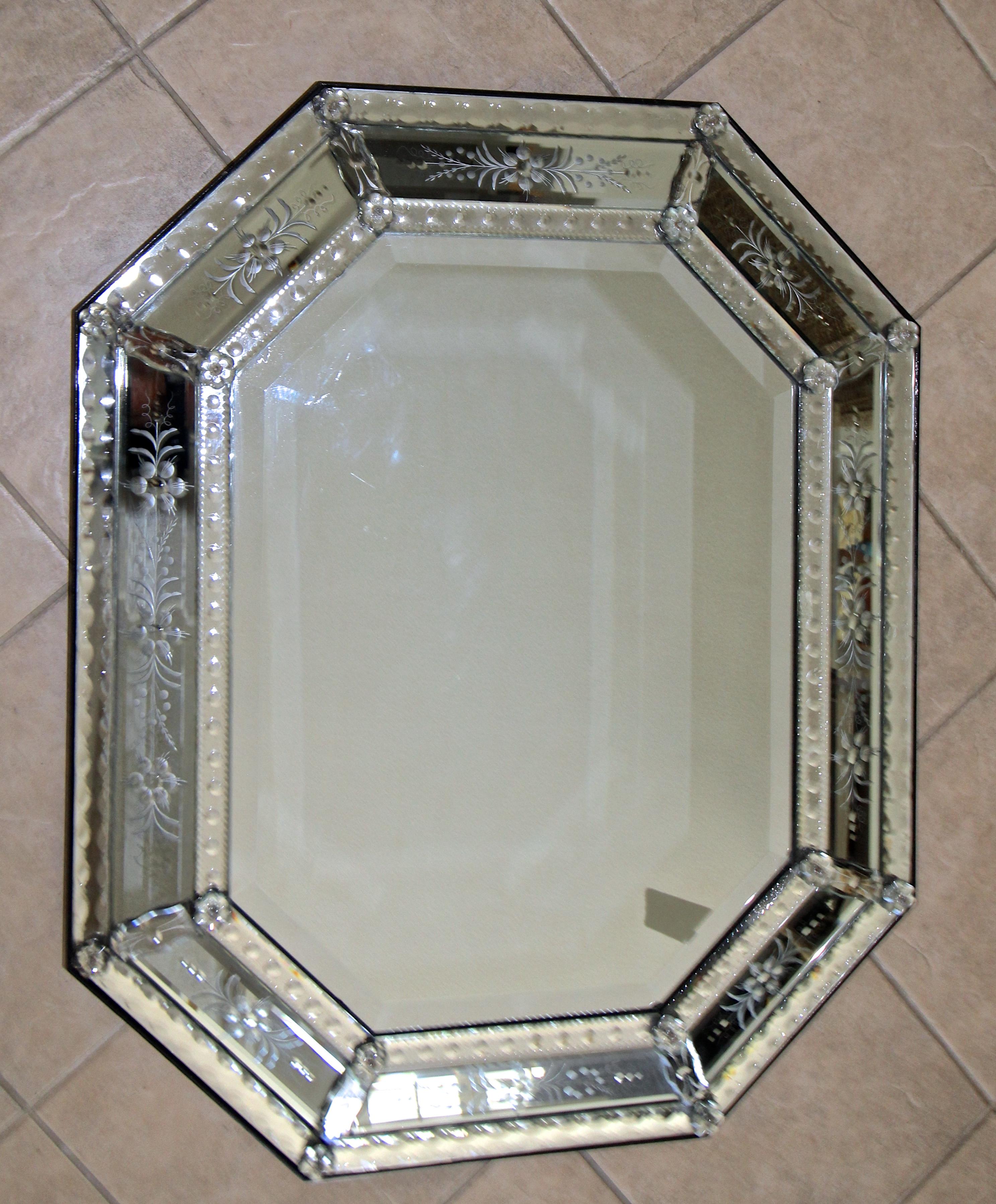 octagonal venetian mirror
