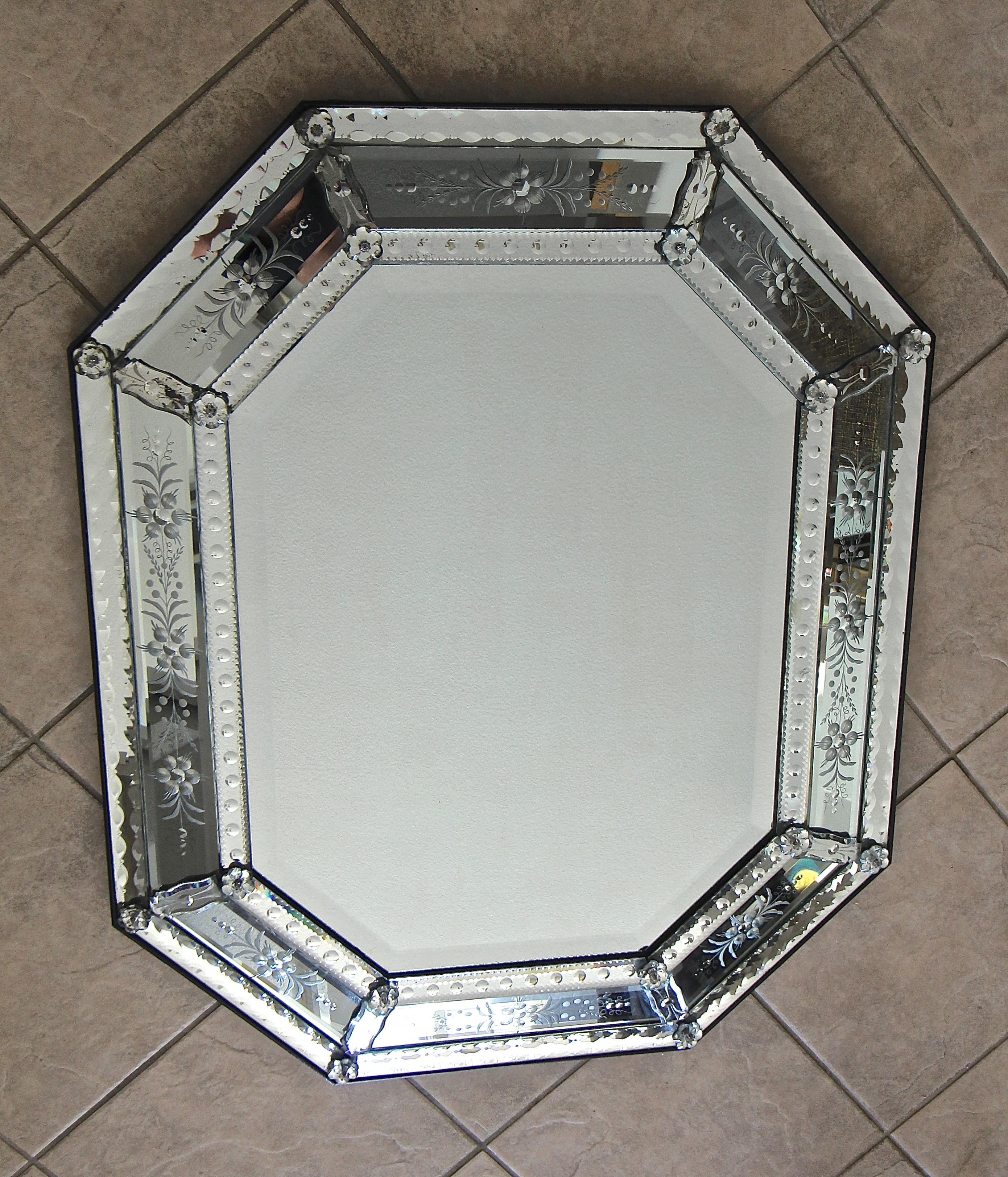 etched wall mirrors decorative