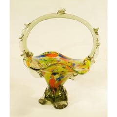 Venetian Jardiniere with Overlay Glass, Art Nouveau, circa 1900