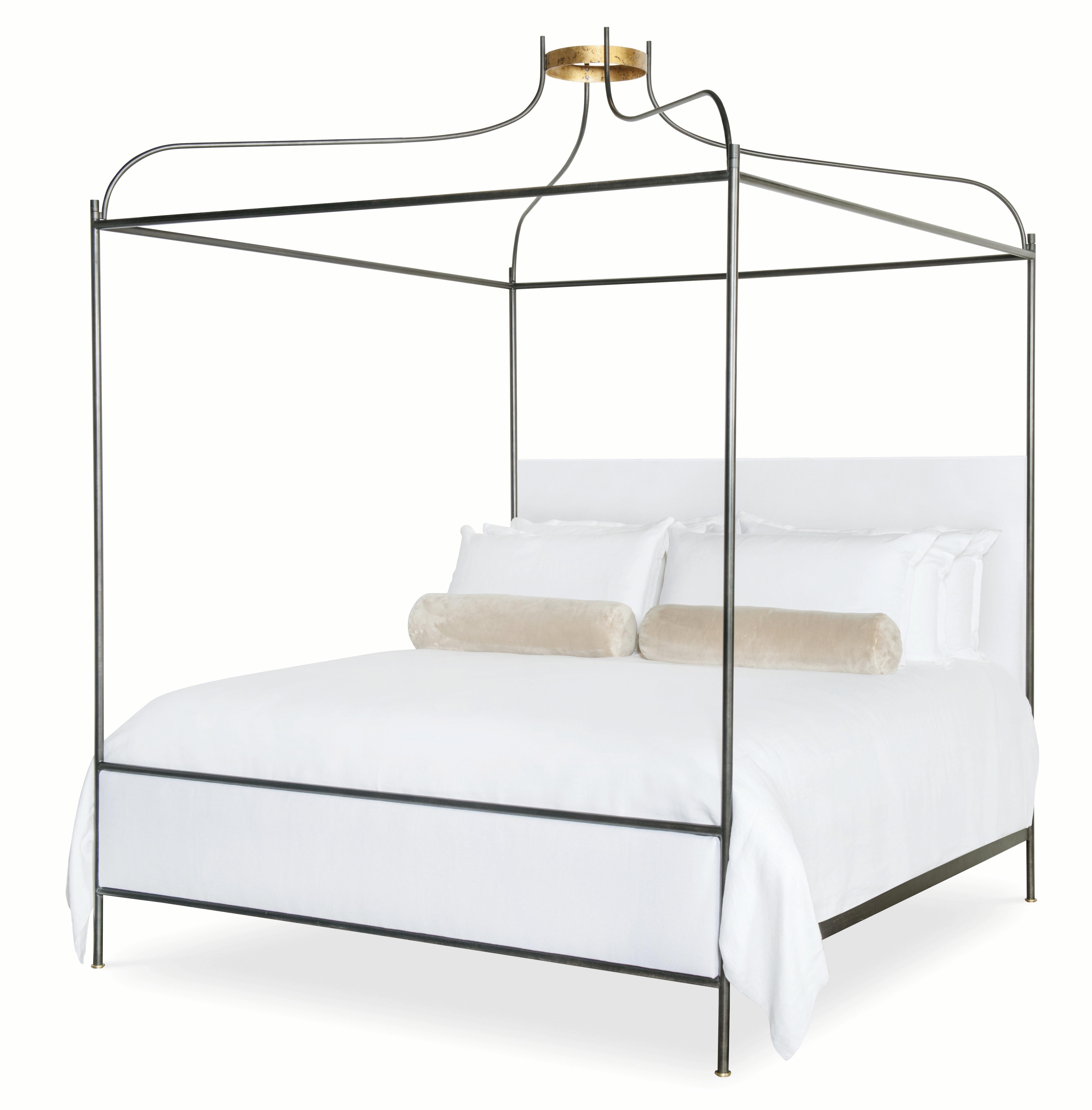 Venetian King Bed w/Canopy - Square HB en vente