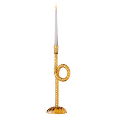 Venetian Knot Murano Glass Candleholder, Various Colors by Aina Kari
